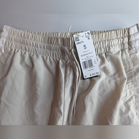 NWT Adidas Beige Jogger Pants White Stripes Multi Sport Size S Athletic 3035-Bm - Picture 14 of 14